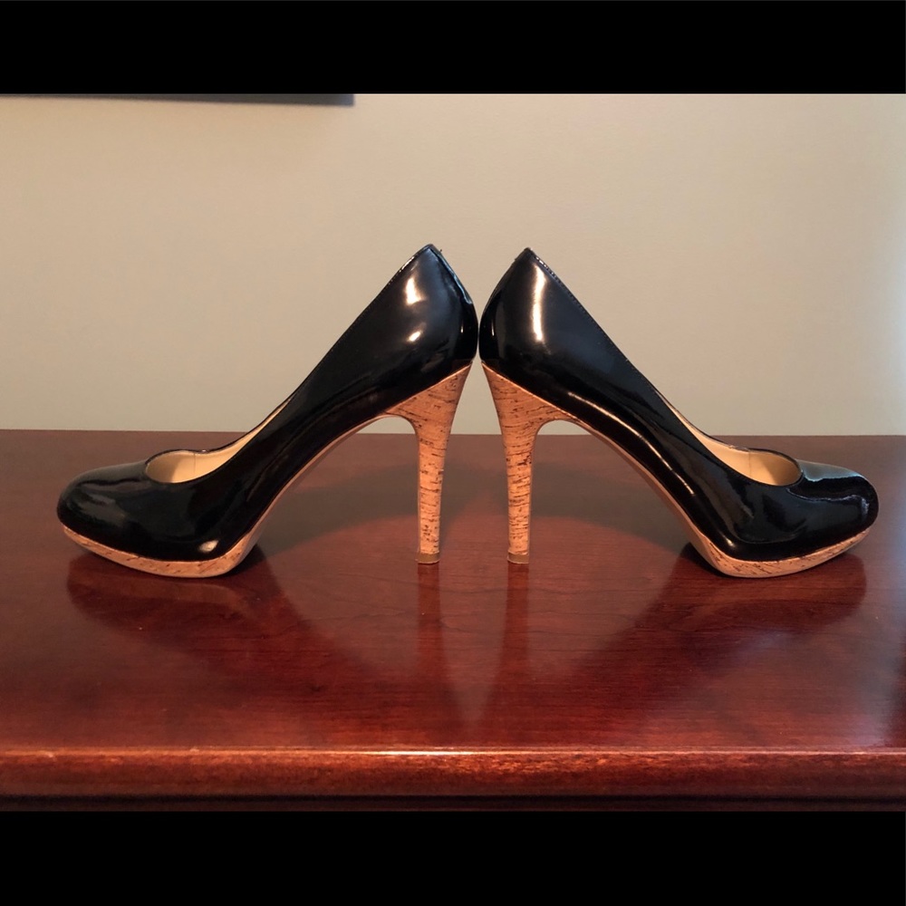 Nine West SOHIGHO black patent leather heels